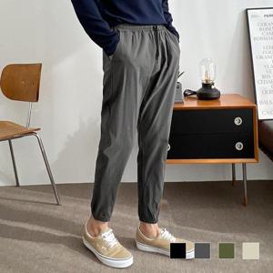 슬림핏 시티  남자 스판 밴딩 조거 바지