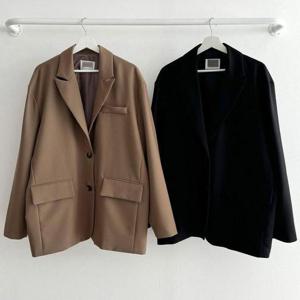 빅사이즈기본자켓 T110L411 오버테일러드투버튼자켓 LT