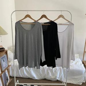 빅사이즈기본티 Q129L411 톡톡오버기모언발스판티 RA