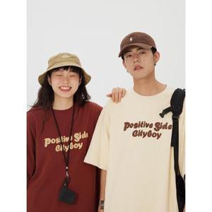 [라일리의류] Rly MFNC230016-시티보이 레터링 클래식 숏슬리브