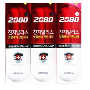2080 진지발리스 치약 기획 오리지날 120gx3