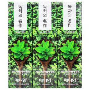 메디안 그린티에너지 치약 120g x 3개입-구취케어
