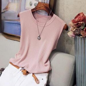 [와이에스몰] 여성 골지 민소매  여름 민소매 티셔츠