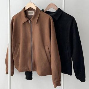 빅사이즈카라자켓 T177L411 캐주얼스웨이드지퍼자켓 RD