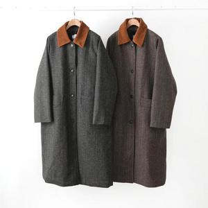 빅사이즈카라코트 Q212L411 클래식울헤링본카라코트 LY