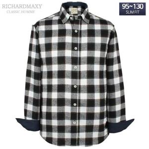 95-120 빅사이즈 반기모 슬림핏 와이셔츠 -SMA6769