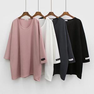 빅사이즈루즈핏티 G400L411 루즈핏소매라벨박스티 IL