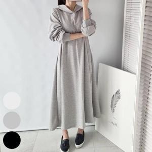빅사이즈후드원피스 P913L411 오트후드면플레어원피스 NS