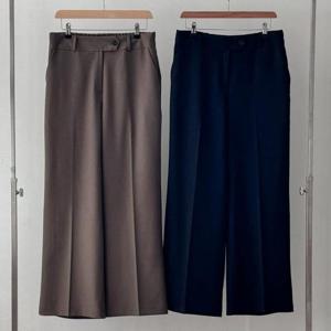 빅사이즈슬랙스 T257L411 풀버닝와이드정장바지 RD