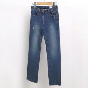 빅사이즈일자팬츠 4688L411 데미지컷팅데님진 LO