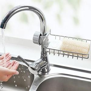 [갓샵 스텐 수전 수세미 거치대]싱크대걸이홀더 스테인레스리스 욕실선반받침대