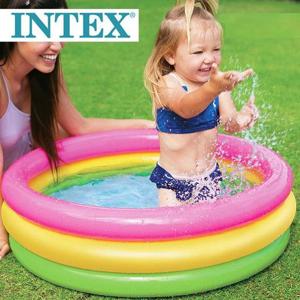 인텍스 유아 아동 어린이 물놀이 미니 베란다 레인보우 볼 풀장 수영장 소형