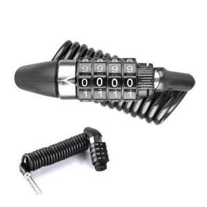 JU 자전거 자물쇠 오토바이 번호키 킥보드 헬멧보관 도난방지 스프링