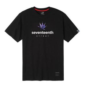 [SEVENTEENTH] LEAF GALAXY PAT TEE - BLACK