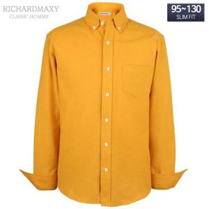 95-120 빅사이즈 반기모 긴팔 슬림핏 와이셔츠 -SMA6717