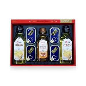 JU CJ 특별한선택 H2 7종 선물세트 1개 스팸 식용유 카놀라유 올리고당 복합 설 추석 선물