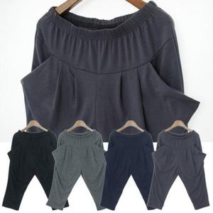 이지웨어 반바지 절개주머니 7부 배기바지 DM-5612