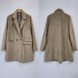 빅사이즈베이직코트 T385L412 포인트더블포켓울코트 BG