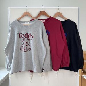 빅사이즈스트링티 T377L412 하트인형나염기모긴팔티 BN