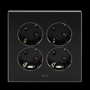 매입콘센트(아루) 4구(블랙)