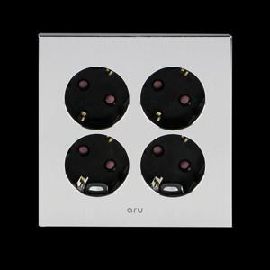 매입콘센트(아루) 4구(실버)