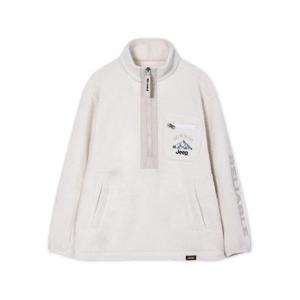 JEEP 뽀글이 반넥 아노락 티셔츠 JM4TZU404-아이보리