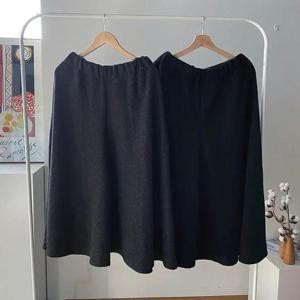 빅사이즈치마바지 Q283L412 바라기니트와이드훌팬츠 RA