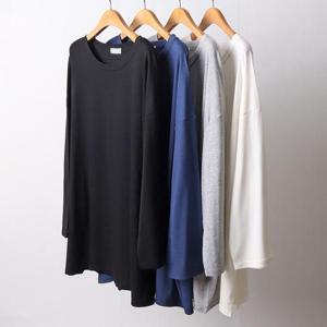 빅사이즈무지티 F956L412 기모긴팔실키티셔츠 RA