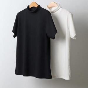 빅사이즈폴라티 J369L412 심플하이넥반팔티셔츠 WW