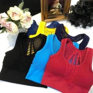 등살보정 커버 망사 메쉬 요가 앞지퍼 스포츠 브라탑
