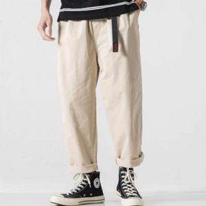 IS-PA01 롤업팬츠 통바지 남성와이드팬츠