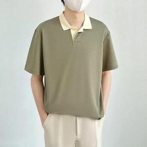 IS-TS40 티셔츠 단정한 여름 반팔 남성 카라넥 데일리