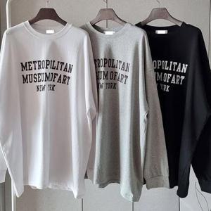 빅사이즈나염티 T533L412 뮤지엄레터링박스핏티 NS