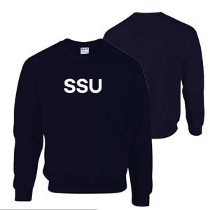 네이비 밀리터리 스포츠 기모 맨투맨 SSU