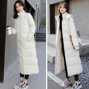 [에스이엔몰] 여성 가벼운 빅사이즈 따뜻한 롱 패딩 2개