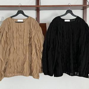 빅사이즈레이스블라우스 T582L412 러블리프릴니트블라우스 LT