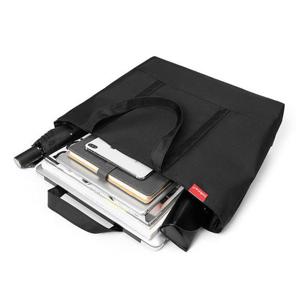 블랙 빅쇼퍼백 깔끔한 손가방 지퍼쇼퍼백 학생 큰가방