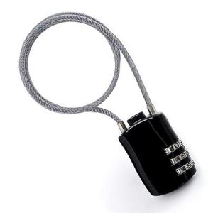 미니 3자리 다이얼 비밀번호 자전거 와이어락 자물쇠