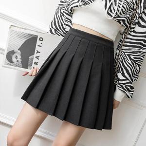 OHS-CBHAO5425 플리츠 모직 A라인 테니스 스커트