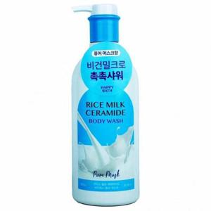 해피바스 라이스 밀크 세라마이드 바디워시 퓨어 머스크 650g