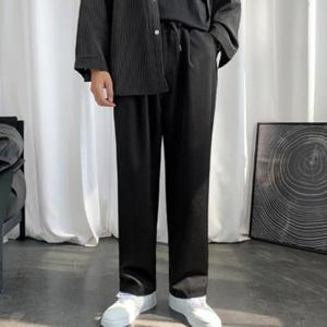 남성슬랙스 와이드핏 허리밴딩팬츠 통바지 IS-PA06