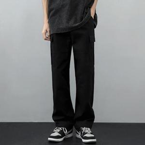 2컬러 남성 스트릿 포켓 면바지 일자 카고팬츠 IS-PA66