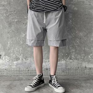 2컬러 투인원 유니크한 밴딩 반바지 INSUM68N