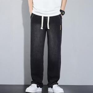 남성 2컬러 빈티지 스트링 워싱 청바지 데님팬츠 IS-DNP15