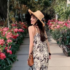 [써니 패션]여름 여성 바캉스룩 휴양지 나시 롱원피스