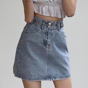 [써니 패션]여성 여름 데일리 데님 미니 스커트 청치마