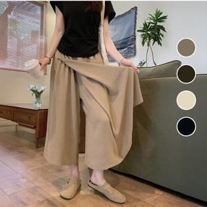 [써니 패션]여성 봄여름 랩 와이드 밴딩 치마바지 팬츠