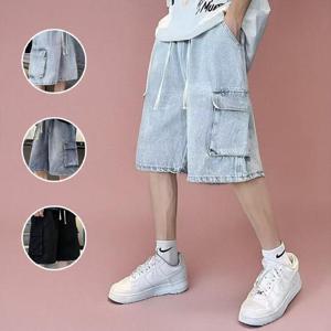 [써니 패션] 남여 포켓데님 버뮤다팬츠 여름 반바지