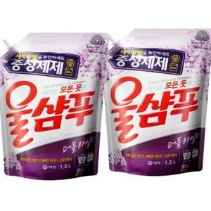 애경 울샴푸 퍼플 라일락 1.3L x 2개 SD