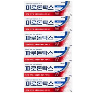 파로돈탁스 쿨링민트 치약 100g x 6개 잇몸질환 불소 코스트코